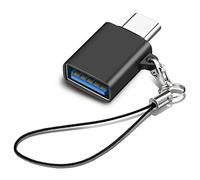 iJiGui Adattatore USB C a USB 3.2 10Gbps, Adattatore USB C Maschio a USB 3.2 Femmina, Adattatore OTG da Thunderbolt 4/3 a USB 3.1/3.0/2.0 per MacBook Pro, Dispositivi con USB Tipo C-Nero