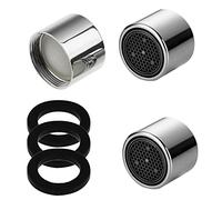 iJiGui M22 Aeratore Rubinetto, 3 Pezzi Rompigetto M22, con 3 Rondelle, Antispruzzo, Risparmio Idrico, Rompigetto Rubinetto Filtri Rubinetti Lavandino per Bagni e Cucine (22mm Filettatura Femmina)