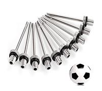 iJiZuo 10 Pezzi Ago per Gonfiare Palloni, Ago Pallone Aghi, Aghi per Pompe ad Aria in Acciaio Inossidabile, per Pallacanestro, Calcio, pallavolo, Rugby, pallanuoto e Altri gonfiabili Pompa ad Aria