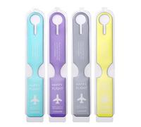 iJiZuo 4 Pezzi Etichette per Bagagli Luggage Tag Viaggio Luggage ID Tag, Targhetta identificativa per Borsa da Viaggio per l'identificazione del Bagaglio da Viaggio, Deposito Bagagli Tag