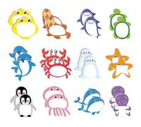 iJiZuo 720 Pezzi Blocchetti Memo Adesivi, Note Adesive dei Cartoni Animati, Mini Note Adesive, Piccoli Regali per Feste di Compleanno a Scuola per Bambini(Motivo Animale Marino)