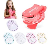 iJiZuo Kit di Bellezza per Capelli con 300 Gemme, Accessori per Capelli per Spara Brillantini per Capelli, Macchinetta Brillantini per Capelli per Ragazze e Bambine