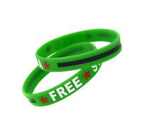 Ijksbehjf 2 braccialetti in gomma con bandiere siriane per coloro che sostengono la pace e la consapevolezza gioielli affari internazionali, Misura unica, come descritto