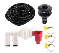 Ijksbehjf Aeratore a doppia funzione con cancello di scarico per pescherecci vivi, resistente all'acqua dell'oceano, ventilatore per cisterna