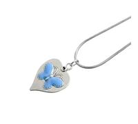 Ijksbehjf Elegante collana con ciondolo in lega a forma di farfalla dolce ed elegante accessorio per le donne idee regalo alla moda abbigliamento casual lega gioielli da donna, One Size, come