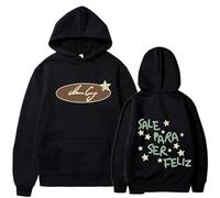 Ijksbehjf Elegante Visual Pubblicato Felpa Con Cappuccio Ventilato Polyster Sostanza Wanton Autunno Primavera Capispalla Abiti Flessibili Donne Moderne Casual Felpa, Nero , S