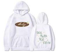 Ijksbehjf Elegante Visual Pubblicato Felpa Con Cappuccio Ventilato Polyster Sostanza Wanton Autunno Primavera Capispalla Abiti Flessibili Donne Moderne Casual Felpa, bianco, M