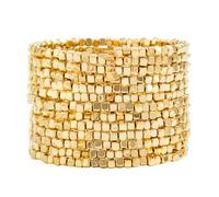 Ijksbehjf Gioiello in lega con design cubico scintillante, resistente alla corrosione, leggero, per un uso quotidiano di lunga durata, gioiello a catena a forma di cubico brillante, Misura unica, come