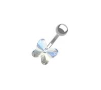 Ijksbehjf Piercing per ombelico intarsiato comodo da indossare con struttura in acciaio inossidabile adatto per donne giovani alla moda da indossare tutti i giorni piercing per ombelico, One Size