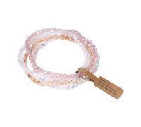 Ijksbehjf Set di 4 pezzi in vetro iridescente, gioielli che cambiano colore, leggeri, accessori alla moda per le donne iridescenti, set di vetro, Misura unica, come descritto