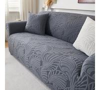 IJNBHU Elasticizzato Squisito Jacquard Tridimensionale all-Inclusive Copridivani Elasticizzati Fodera Divano Antiscivolo, Sofa Cover Antimacchia Lavabile,Dark Grey,90cm/140cm