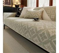 IJNBHU Telo Copridivano Antiscivolo Impermeabile Copritutto Universale Decorativo per Divani,Ideale per Cani, Gatti e Bambini, Morbida e Comoda,Verde,110 * 110CM