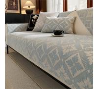 IJNBHU Telo Copridivano Antiscivolo Impermeabile Copritutto Universale Decorativo per Divani,Ideale per Cani, Gatti e Bambini, Morbida e Comoda,Blu,110 * 210CM