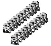 IJOSADON 12mm SS12KW Nastro 10-20pk per LK-4Wbn Black su etichette di cartuccia bianche compatibili con stampanti con etichetta LW-300 LW-400(20PK Black on White)