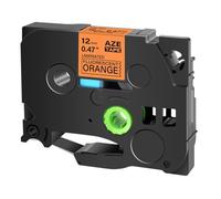 IJOSADON 1pcs 231 TZ Etichetta nastro compatibile con un nastro di etichettatura da 12mm funziona per 631 221 241 251 Modelli e PTH110 Pt Label Maker(Black on Fluo Orange)