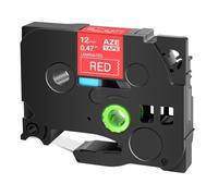 IJOSADON 1pcs 231 TZ Etichetta nastro compatibile con un nastro di etichettatura da 12mm funziona per 631 221 241 251 Modelli e PTH110 Pt Label Maker(White on Red)