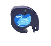 IJOSADON 20pcs 12mmx4m etichetta nastro compatibile con modelli 91200 91331 91201 12267 18769 18771 per LT-100H LT-100T(20PCS Black on Blue)