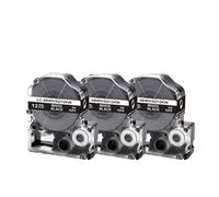 IJOSADON 3PK 12mm SD12KW bianco su nero compatibile con le etichettatrici King Kim