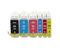 IJOSADON Cartucce di inchiostro compatibili per 84 85 opere con C5016A C5017A C5018A 130 130GP 130NR 30 30GP 30N 90 90GP 90R C9425A C9426A C9427A(1 SET)