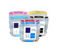 IJOSADON Cartucce d'inchiostro ricaricabili a 6 colori compatibili con 11 82 84 per stampanti Designjet 10 20 50 120 con chip ARC a ripristino automatico