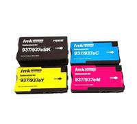 IJOSADON Cartuccia a getto d'inchiostro compatibile 937 937E per OfficeJet Pro 9110B 9117B 9120B 9130B Stampanti Sostituzione Inchiostro(Cyan)