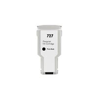 IJOSADON Cartuccia con inchiostro colorante da 300 ml di pigmento da 130 ml con chip compatibile con 727 stampanti da 727xl e designJet T920 T930 T1530 T2530 T1500 Serie T2500(PBK 300ml Dye)