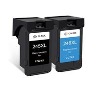 IJOSADON Cartuccia di inchiostro compatibile 245xl 246xl Sostituzione per stampante 245 246 xl PG IP2820 MX492 490 MG2420 2520 2920 TS202(2 Pcs)