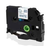 IJOSADON Nastro per etichette laminato 12mm TZE231 TZE131 TZE631 compatibile con nastro per stampante per etichette PT H100 PT H110 D600 710BT(Blue on white)