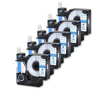 IJOSADON Ruban Regional Standard Bleu Sur Blanc A45014 Compatibile con D1 45014 12mm 5pk per etichetta 450d 150 etichette per pacchetto