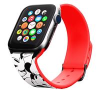 iJoy Disney - Braccialetto per Apple Watch, compatibile con Apple Watch 1, 2, 3, 4, 5, SE 6, 7, morbido e resistente, in silicone, 38/40 mm, 42/44 mm, impugnatura sicura leggera