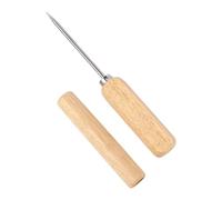 Ijpick Wooden Holle Knife - Bartool Staal Breeker Ice Accessory, Anti -Slip Kitchen Tools | Sicuro -Ghiaccio Appuntiti in Acciaio Inossidabile Coperto per Catering USA Un Servizio di Bevande Cocktail