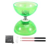 IJSDNVJNDX Doppia Testa per Diabolo Giocattolo Fitness A Cinque Cuscinetti Gioco All'Aperto con Luce per Diabolo Yo-Yo per Anziani B