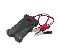 IJSDNVJNDX Visualizzatore Della Batteria A LED Digitale per Auto 12V, con Pinze, per la Verifica del di Ricarica Della Batteria per Moto e Auto.