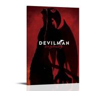 ijshndgn Devilman Crybaby Poster vintage artistico decorativo per camera da letto, soggiorno, pareti, poster estetico 20 x 30 cm, stile cornice
