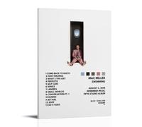 ijshndgn Mac Miller, poster artistico vintage, decorazione per la stanza, per camera da letto, soggiorno, pareti, poster estetico, 20 x 30 cm, stile cornice