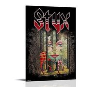ijshndgn Styx - Poster artistico vintage, decorativo, estetico, per camera da letto, soggiorno, pareti, 40 x 60 cm, stile cornice