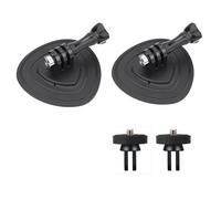 IJYHZKE Supporto adesivo flessibile per DJI OSMO Action 6 e casco - Base adesiva universale forte con adattatore da 1/4" e 3 artigli, supporta fino a 2 kg (2 set di staffe di montaggio adesive)