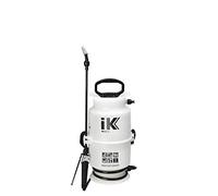 IK Multi 6 - Spruzzatore per Acidi e Solventi - 6 L - Alta Resistenza | Alcoli, oli, solventi e derivati del petrolio - tubo 1,3 m - 2 ugelli - edilizia, pulizia e igiene