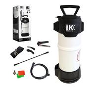 IK MULTI Pro 12+ Spruzzatore Alta Resistenza Con Connettore di Aria Compressa - Compatibile con Chimici Aggressivi - Pulizia, Costruzione e Disinfezione - Tubo Rinforzato - Serbatoio Traslucido