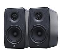 IK Multimedia iLoud Precision 5, nearfield studio monitor, 5" Woofer + 30mm Tweeter, 135W RMS, Risposta coerente di fase e tempo, correzione acustica ARC integrata, incl. microfono calib. & X-MONITOR