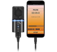 Ik Multimedia iRig Mic Studio Microfono a Condensatore per iOS/Android, Nero