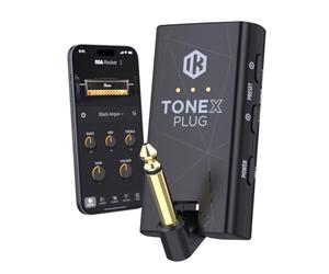 IK Multimedia Tonex Plug: Amplificatore portatile per cuffie per chitarra e basso alimentato da AI con oltre 40.000 modelli di tono, interfaccia audio USB-C, streaming Bluetooth e strumento di pratica