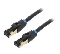 IKABD Patch cord S/FTP Cat 8 OFC PVC nero 05 m fili: 8 VENTION