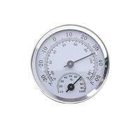 IKadiya Termometro Igrometro, Termoigrometro Professionale, Misuratore di umidità E Temperatura Interno per Casa Termoigrometro Professionale per Misura Stanza, Adatto per Auto,Serra,Uffici[Argento]