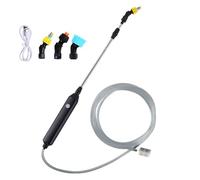 Ikaif Spruzzatore da Giardino Ricaricabile da 5 V, Alimentato A Batteria E Portatile, con 3 Ugelli E Tubo da 5 M per Prati, Erbacce E Piante