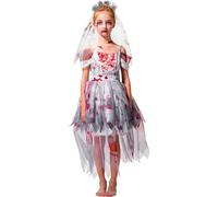 IKALI Ragazze Zombie Costume da sposa Halloween Kids Prom Abito cadavere mamma e io Novità abbinabili a travestimenti in maschera