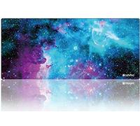 Ikammo extra large XXL Gaming Mouse tappetino antiscivolo in gomma base Sticthed Edge tappetino mouse per scrivania cancelleria accessori (88,9 x 39,5 x 0,2 cm), Galaxy 2, Extended