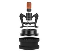 IKAPE Mantis WDT Distribution Tool, V3-58.5MM Espresso Agitatore Distribution Tool per Barista - 8 aghi Espresso Agitatore con Imbuto dosatore e supporto, altezza ago regolabile, manico in noce