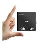 IKAPE Mini bilancia digitale da caffè con timer, 2 kg/0,1 g, ad alta precisione, ricaricabile, con funzione tara, display a LED