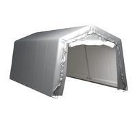 IKAYAA Tenda Capannone Capannone di Stoccaggio Portatile all'Aperto Garage Auto per Esterno per Moto Bici Attrezzi da Giardino in Acciaio-300 x 600 cm